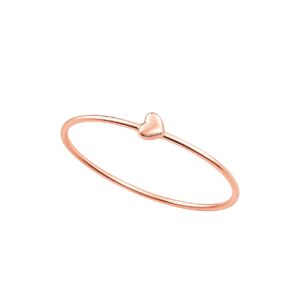 Cincin Emas Dainty Heart Classic - Horizontal