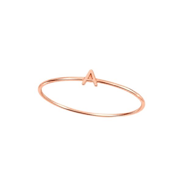 Cincin Emas Dainty Huruf A