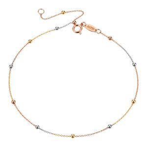 Gelang Emas Kaki Jedar 1 Layer 3 Warna 8k