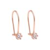 Anting Emas Kawatan Solitaire Imut
