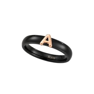 Cincin Emas Keramik Huruf A