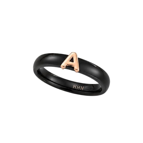 Cincin Emas Keramik Huruf A