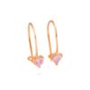 Anting Emas Kawatan Solitaire Love 8K