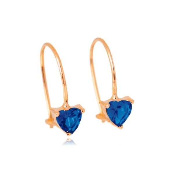 Anting Emas Kawatan Solitaire Love