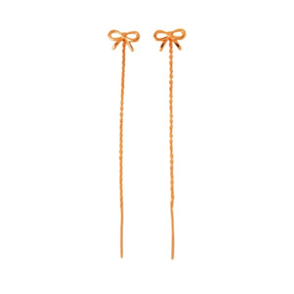 Anting Emas Slundup Ribbon Koncer