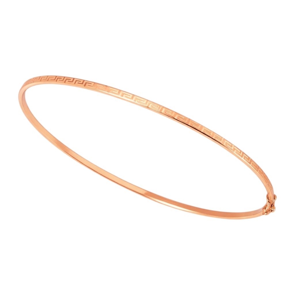 Gelang Emas Oval Labirin