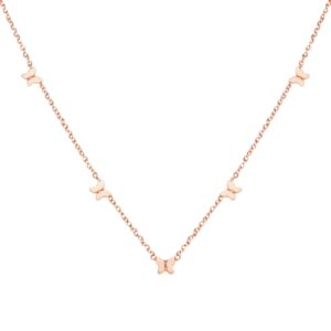 Kalung Emas Dainty Alhambra 5 Butterfly 8K