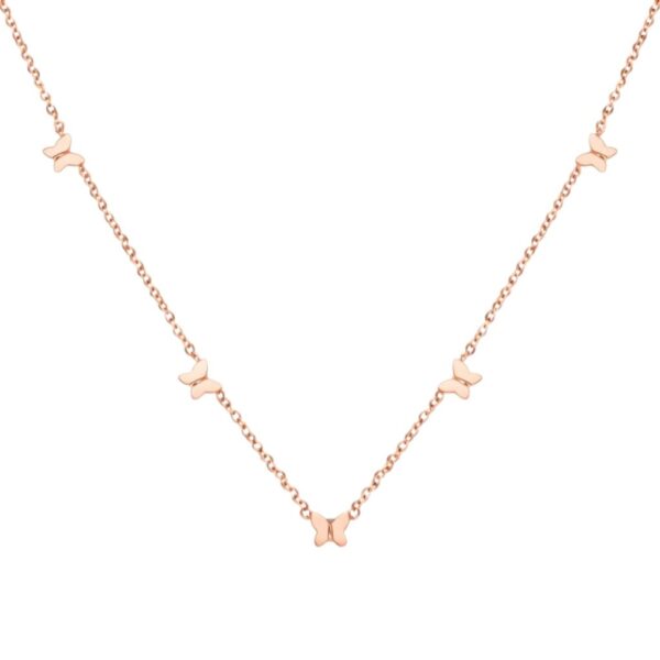 Kalung Emas Dainty Alhambra 5 Butterfly 8K