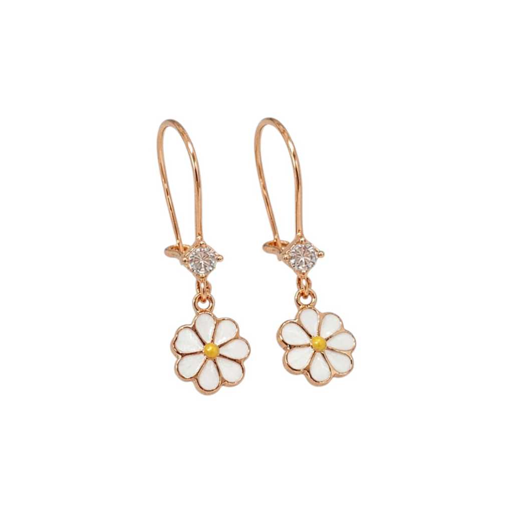 Anting Emas Kawatan Daisy