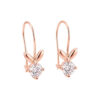 Anting Emas Kawatan Solitaire Padi