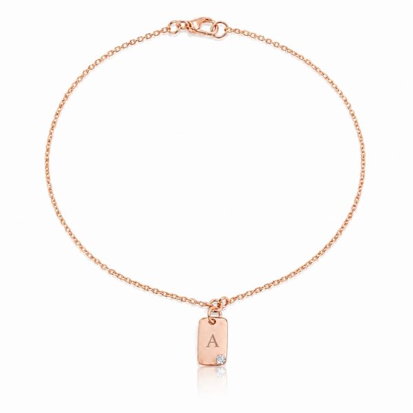 Gelang Emas Aksara – Bisa CUSTOM Inisial – 8K
